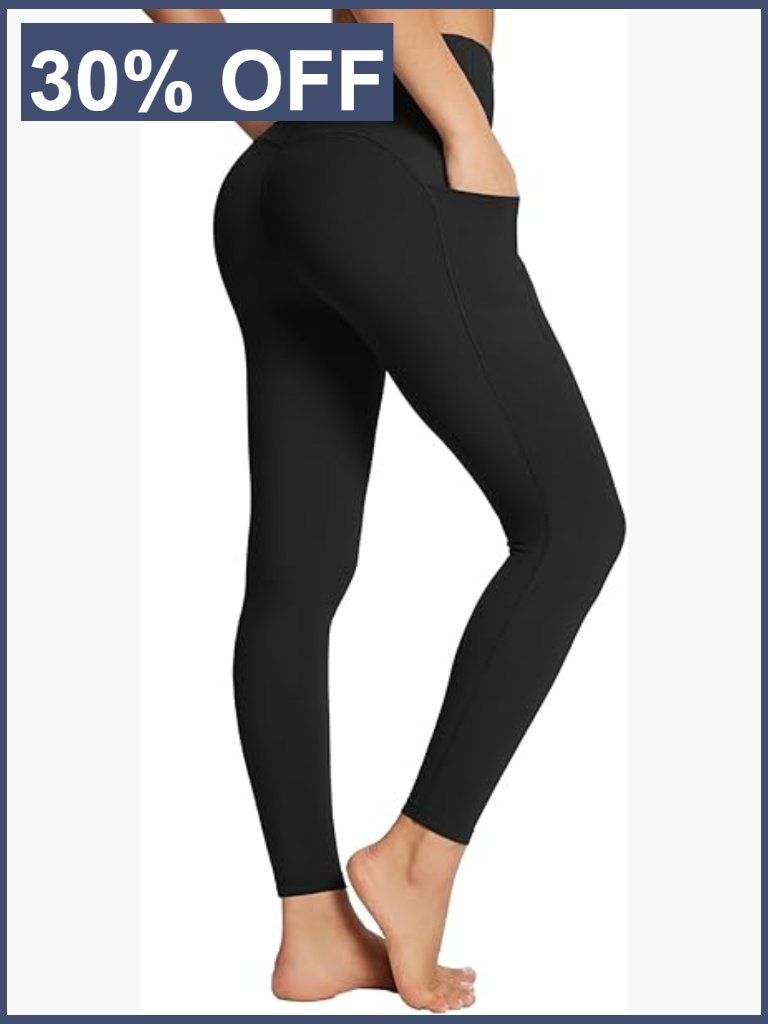 High Waisted Leggings With Pockets Tummy Control 7/8 Yoga Pants